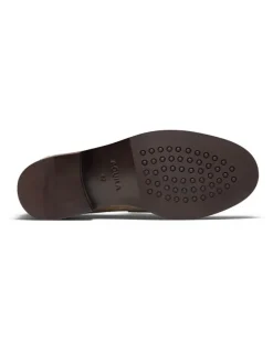 Aquila Dartmouth Suede Loafers in Taupe