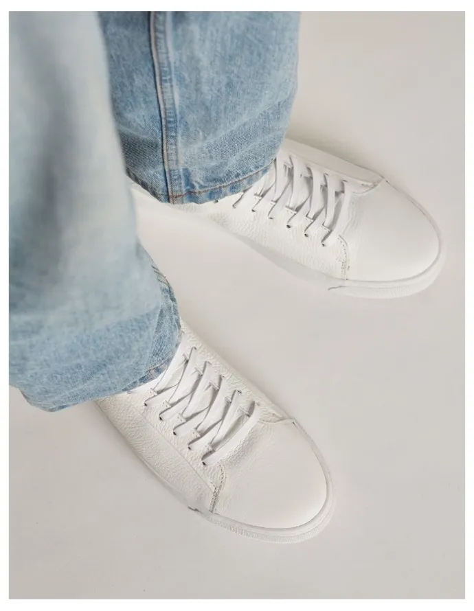 Aquila Deco 2.0 Leather Sneakers in White