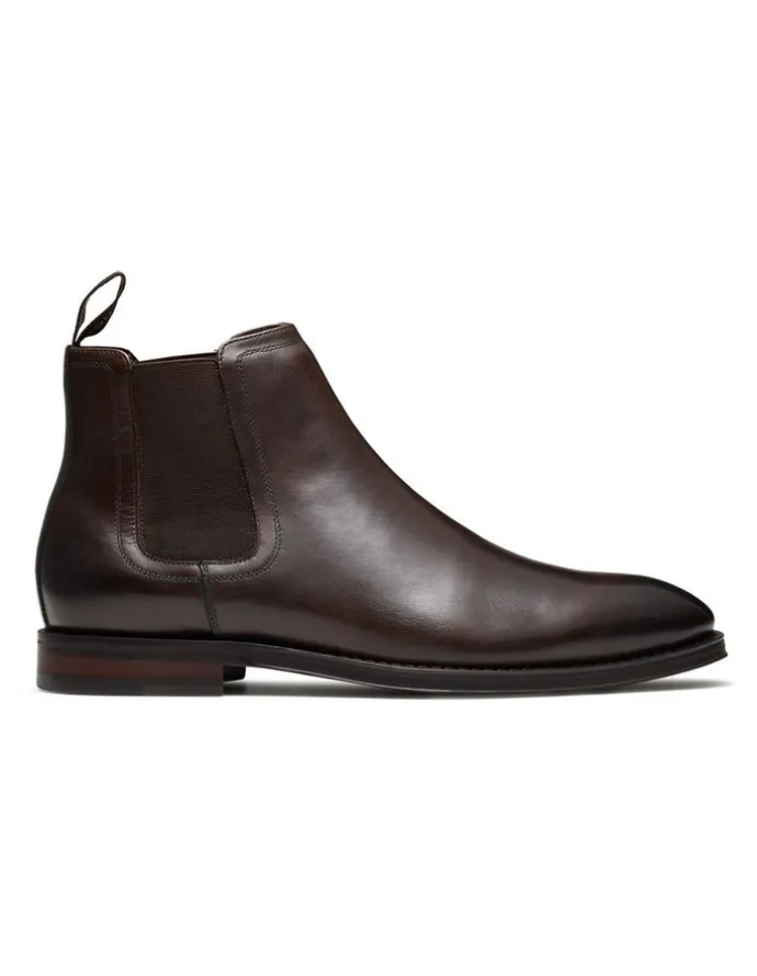 Aquila Lawrence Leather Chelsea Boots in Brown
