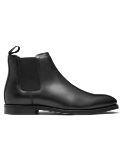 Aquila Lawrence Leather Chelsea Boots in Black