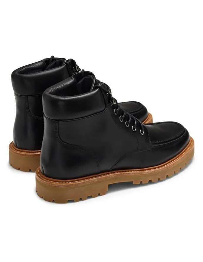 Aquila Logger Lace-Up Boots in Black