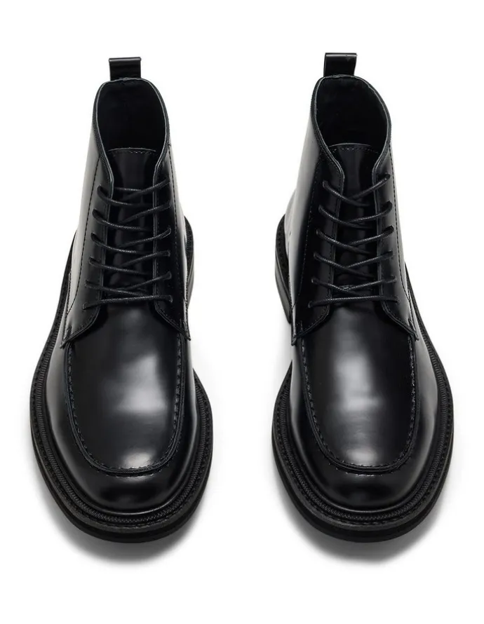 Aquila Mensa Lace-Up Boots in Black