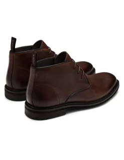 Aquila Milo Leather Chukka Boots in Cognac