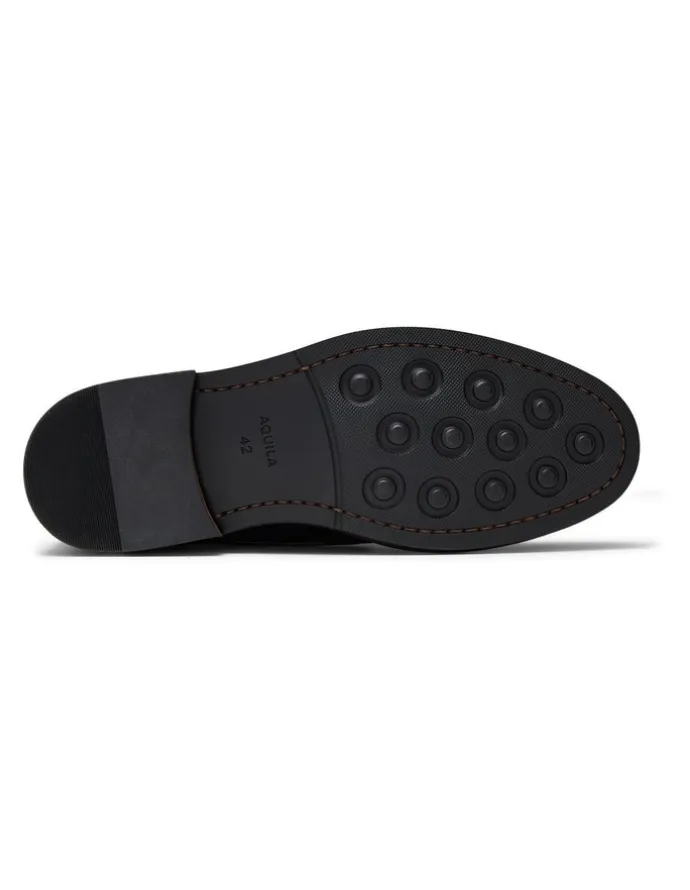Aquila Milo Nubuck Chukka Boots in Black