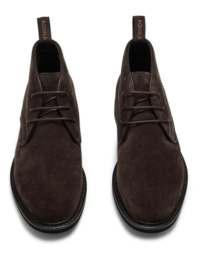 Aquila Milo Suede Chukka Boots in Brown