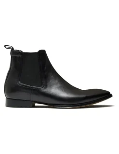 Aquila Osbourne 2.0 Leather Chelsea Boots in Black