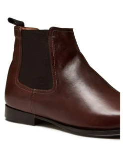 Aquila Osbourne 2.0 Leather Chelsea Boots in Dark Brown