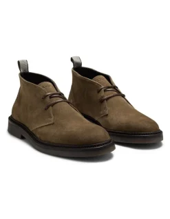 Aquila Steele Suede Chukka Boots in Khaki
