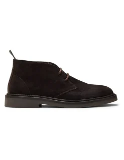 Aquila Steele Suede Chukka Boots in Dark Brown