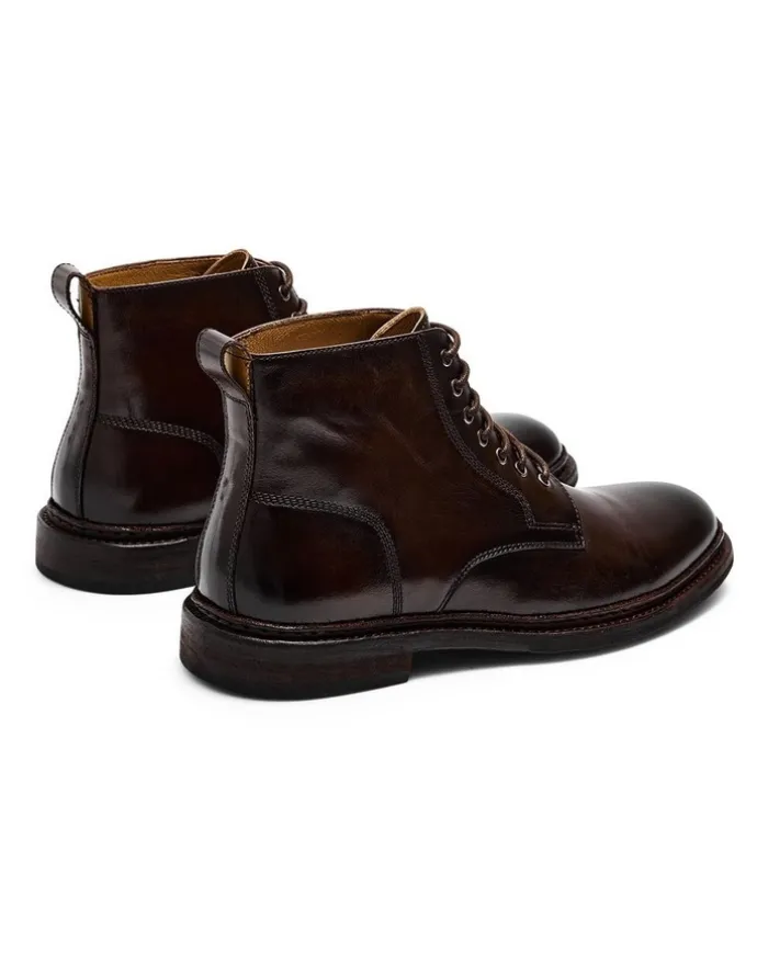 Aquila Vedder Lace-Up Boots in Dark Brown