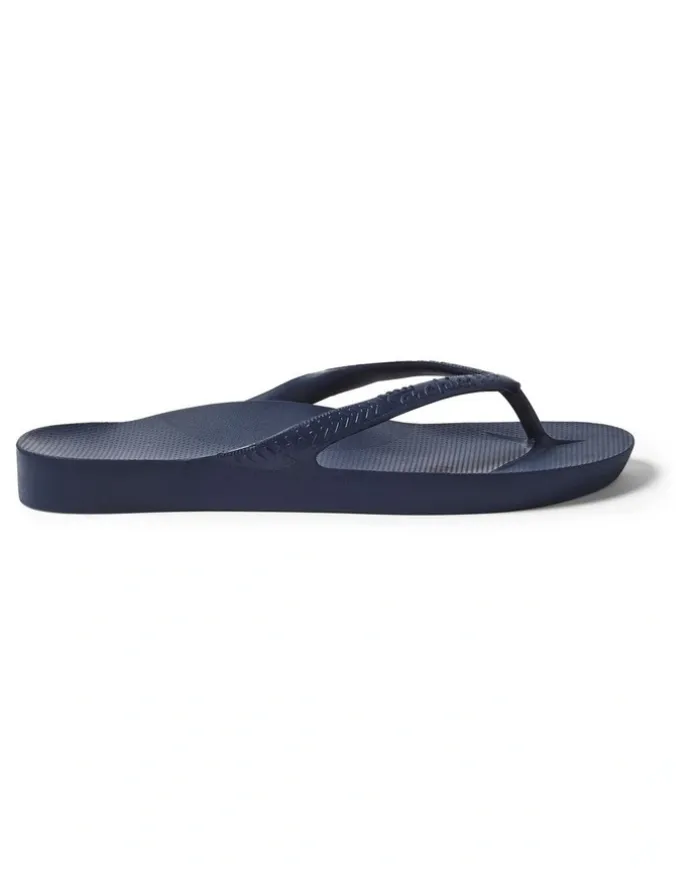 Archies Arch Support Thongs in Navy