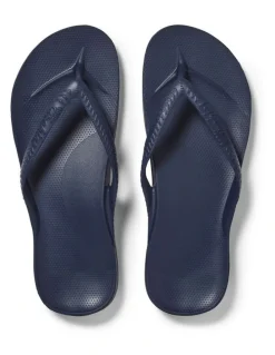 Archies Arch Support Thongs in Navy