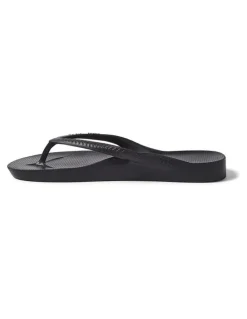Archies Arch Support Thongs in Black
