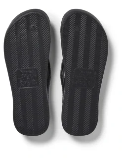 Archies Arch Support Thongs in Black