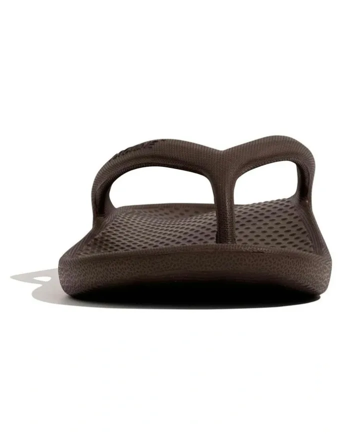 Archline Rebound Orthotic Arch Support Foam Thongs in Brown