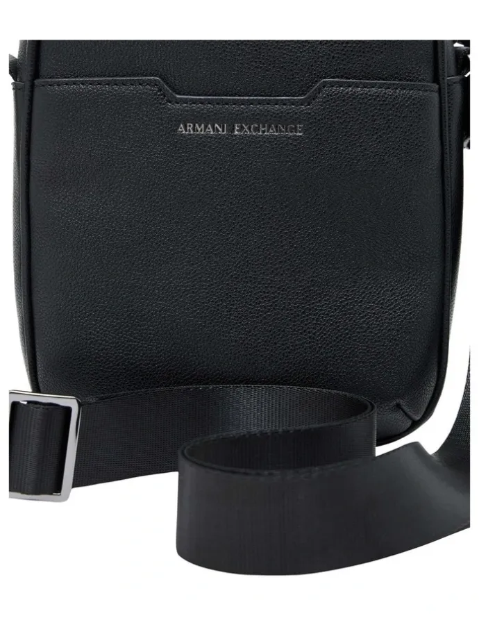 Armani Exchange Alex Reporter Bag in Black