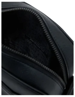 Armani Exchange Alex Reporter Bag in Black