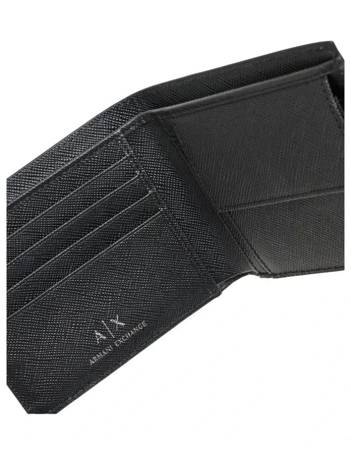 Armani Exchange Barcelona Bifold Wallet in Black