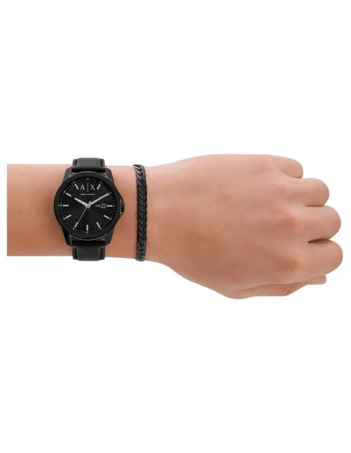 Armani Exchange Black Analogue Watch