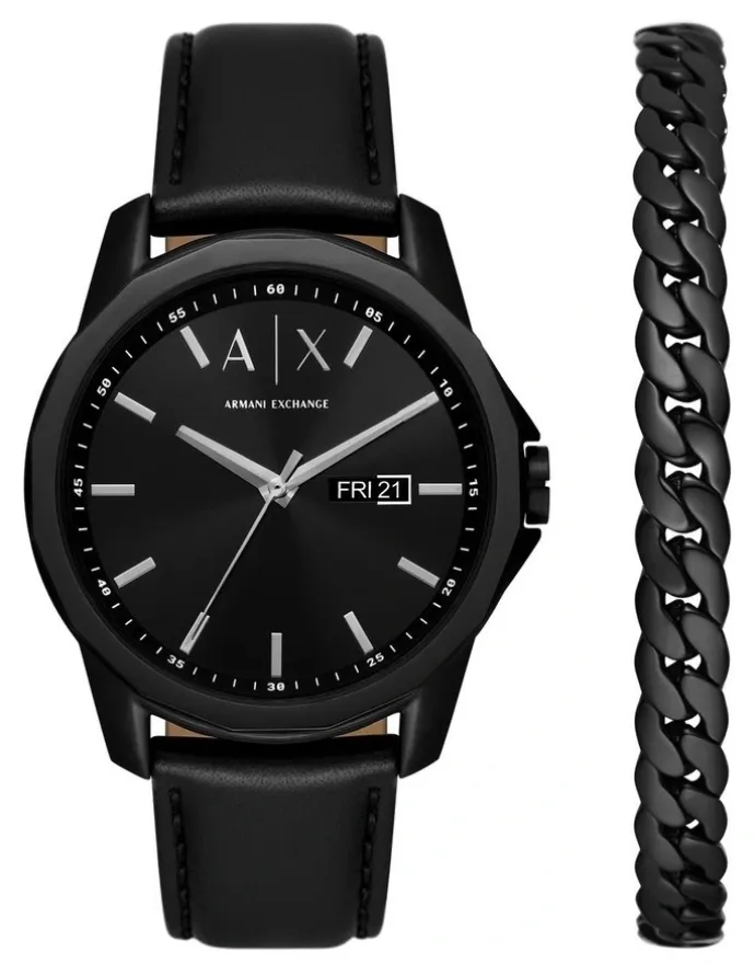 Armani Exchange Black Analogue Watch