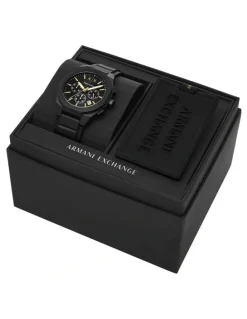 Armani Exchange Chronograph AX7165SET Watch in Black