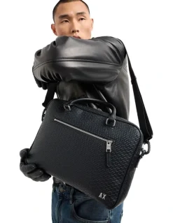 Armani Exchange Laptop Bag in Black
