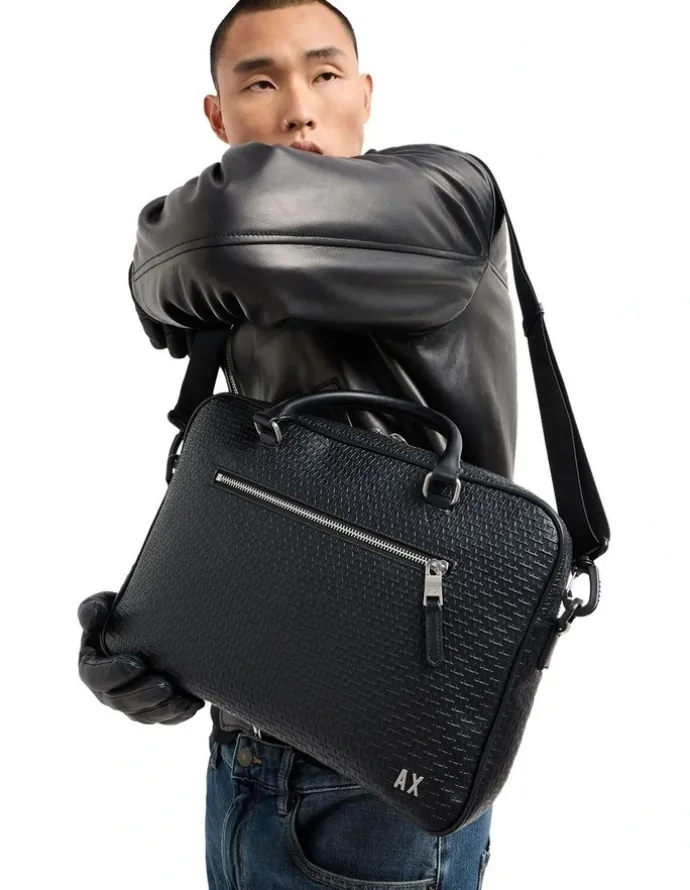 Armani Exchange Laptop Bag in Black