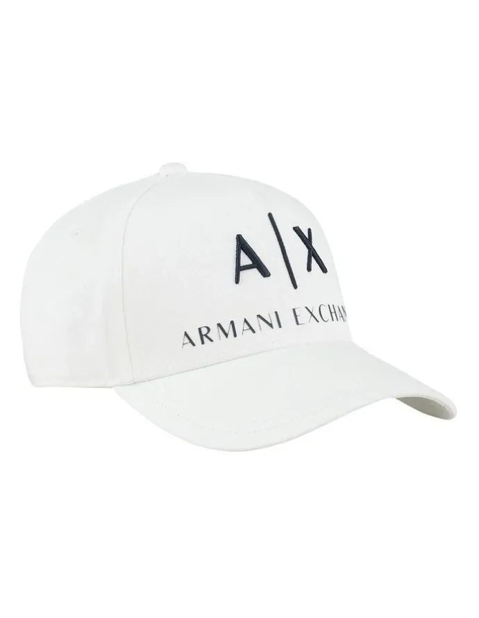Armani Exchange Logo Baseball Cap in White