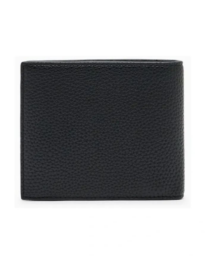 Armani Exchange Madrid Bifold Coin Pocket Wallet in Black
