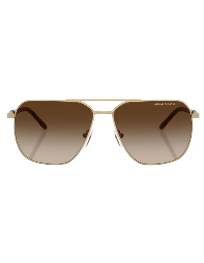Armani Exchange Metal Sunglasses in Gold