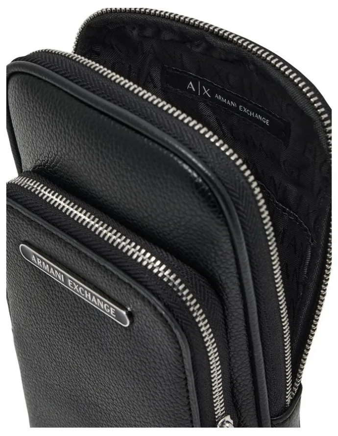 Armani Exchange Okinawa Reporter Bag in Black