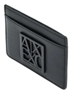 Armani Exchange Susy Credit Card Holder in Black