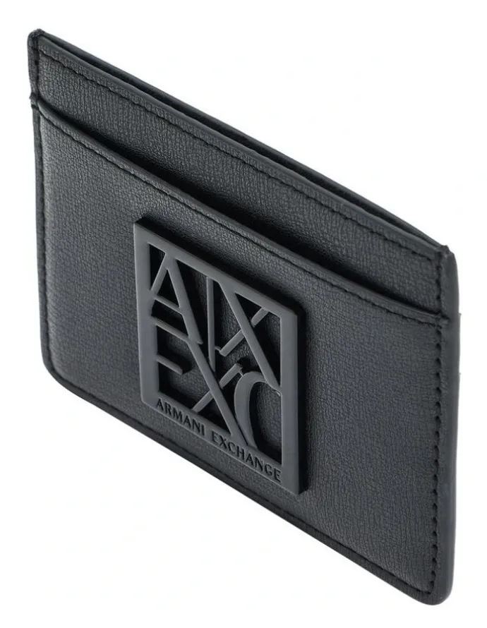 Armani Exchange Susy Credit Card Holder in Black