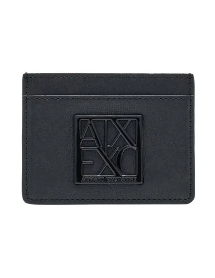 Armani Exchange Susy Credit Card Holder in Black