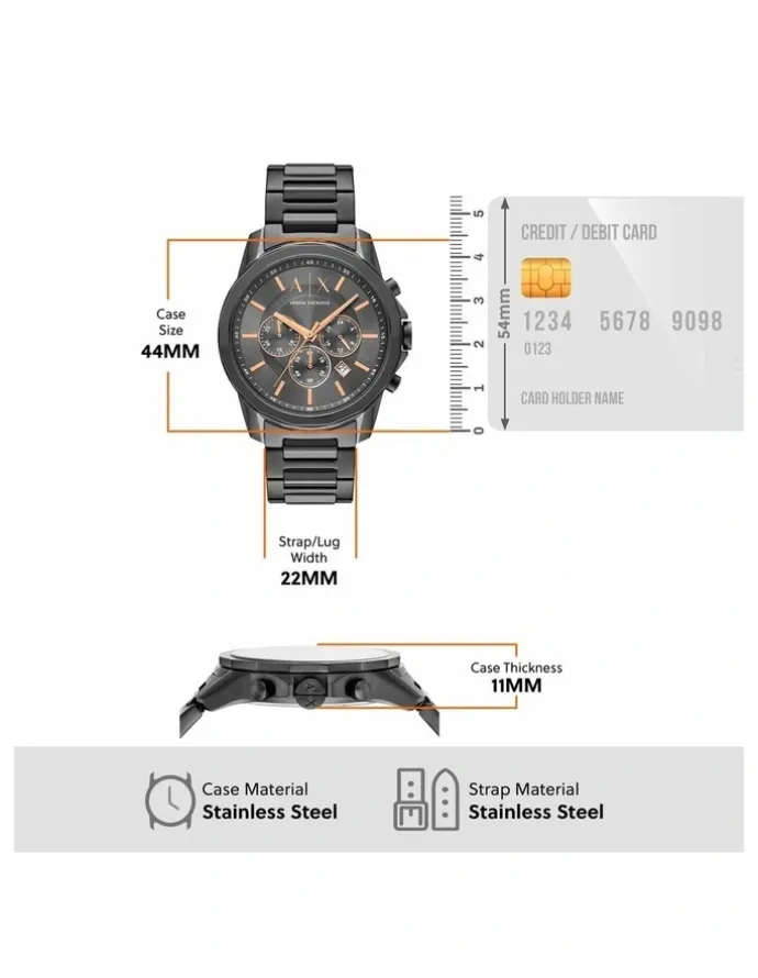 Armani Exchange Watche in Gunmetal