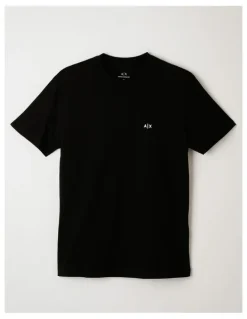 Armani Exchange Basics Chest Logo T-shirt in Black