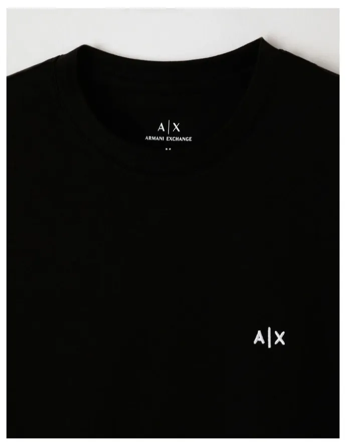 Armani Exchange Basics Chest Logo T-shirt in Black