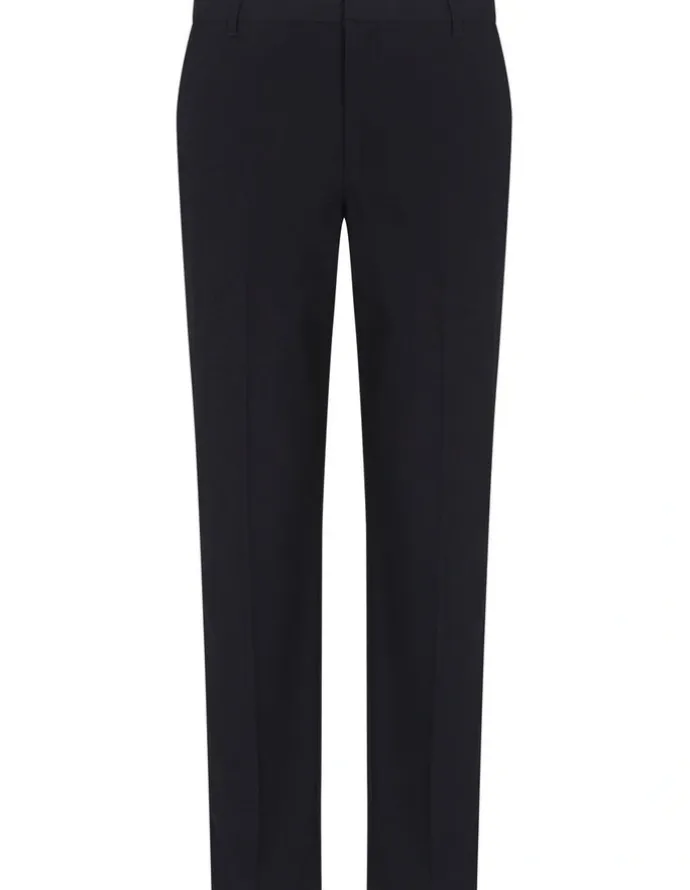 Armani Exchange Chino Trousers in Flowing Fabric in Black