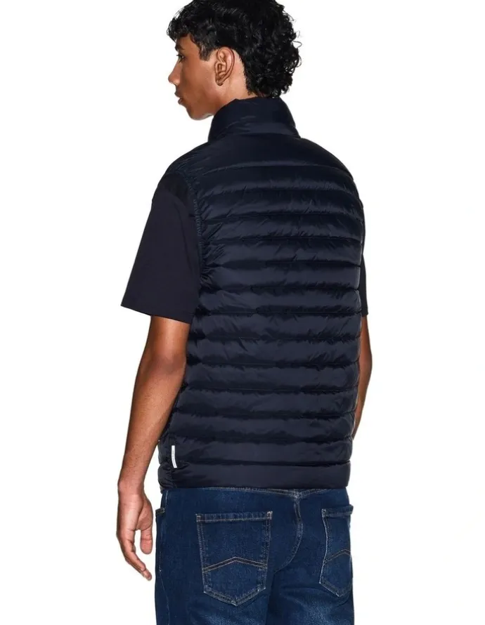 Armani Exchange Essential Down Vest in Deep Navy