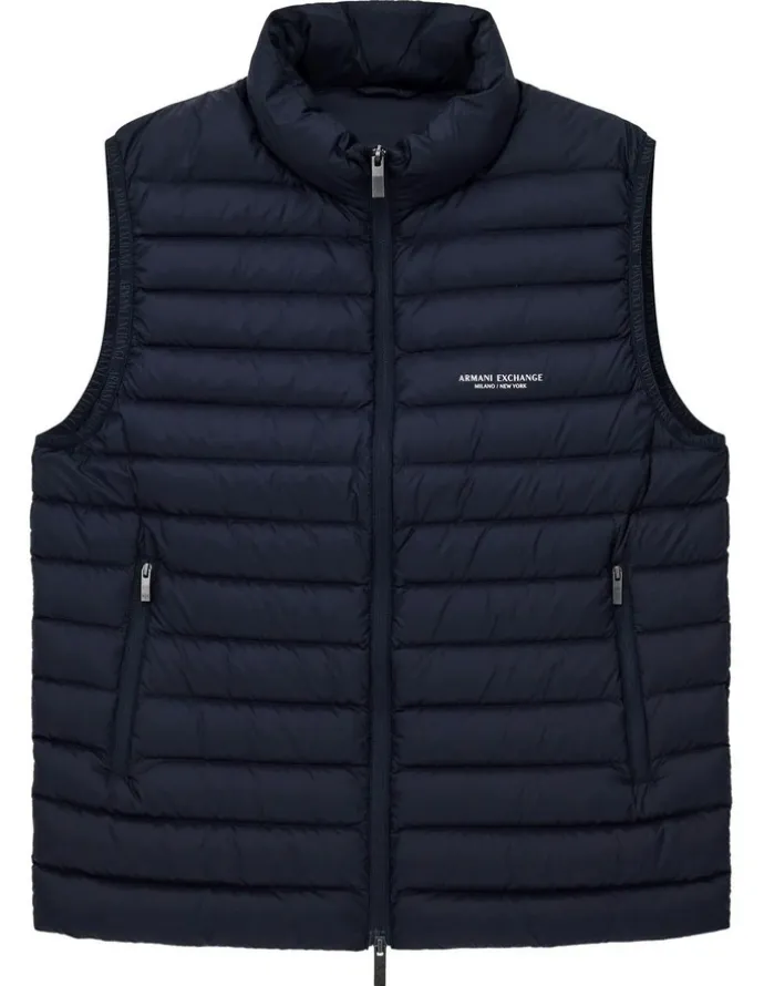 Armani Exchange Essential Down Vest in Deep Navy