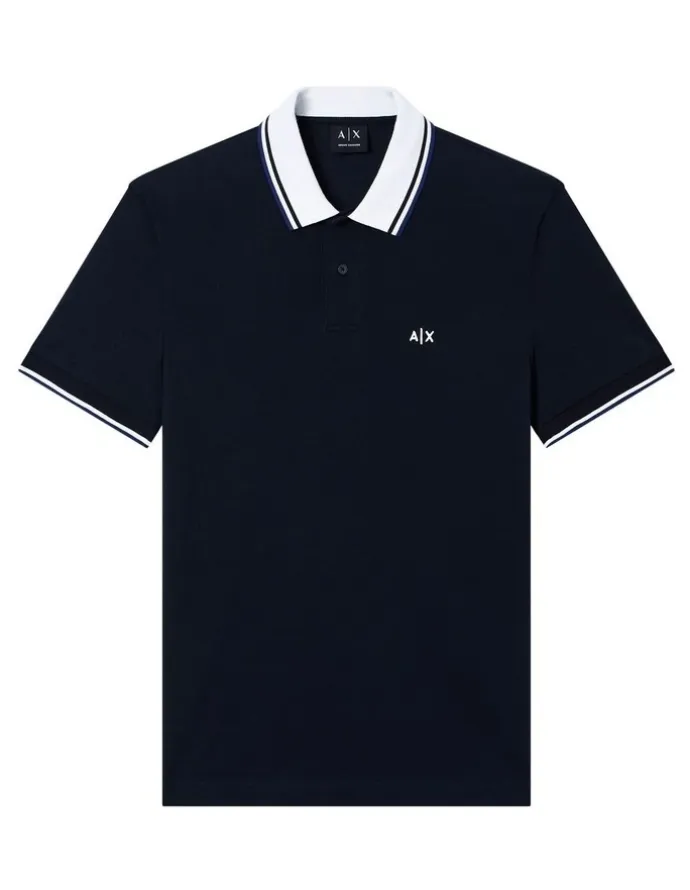 Armani Exchange Ninety One Edition Polo Shirt in Deep Navy