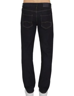 Armani Exchange Slim Fit 5 Pocket Denim Pant in Mid Blue