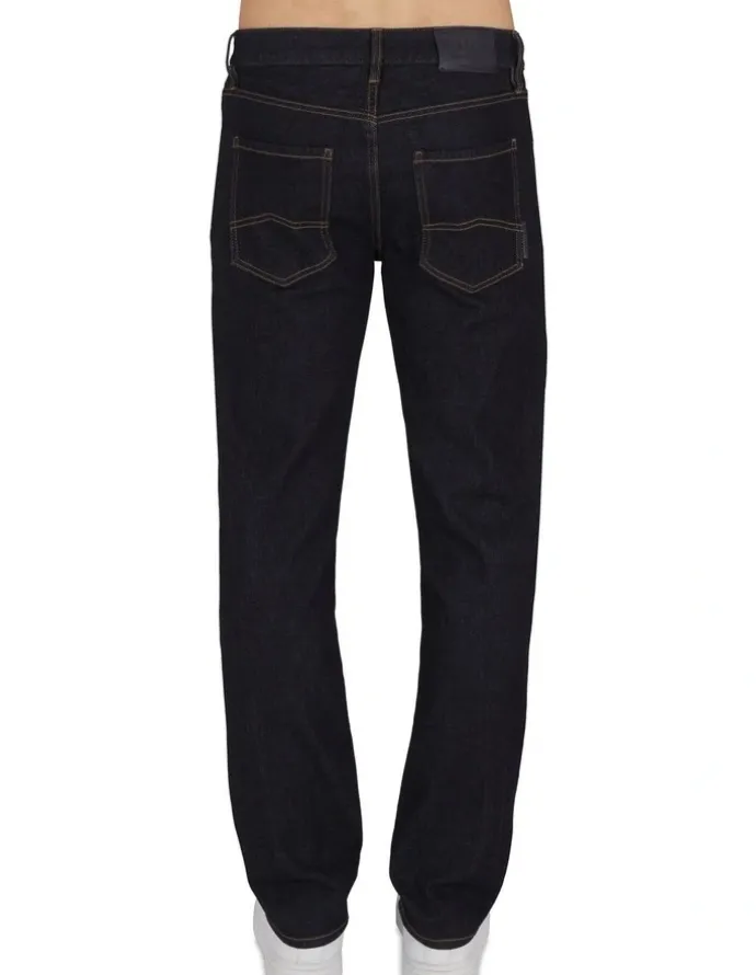 Armani Exchange Slim Fit 5 Pocket Denim Pant in Mid Blue