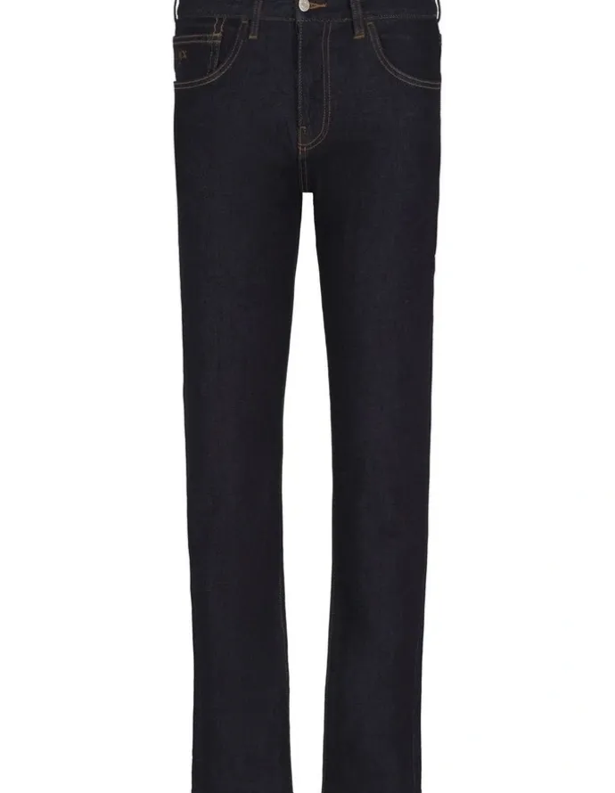 Armani Exchange Slim Fit 5 Pocket Denim Pant in Mid Blue