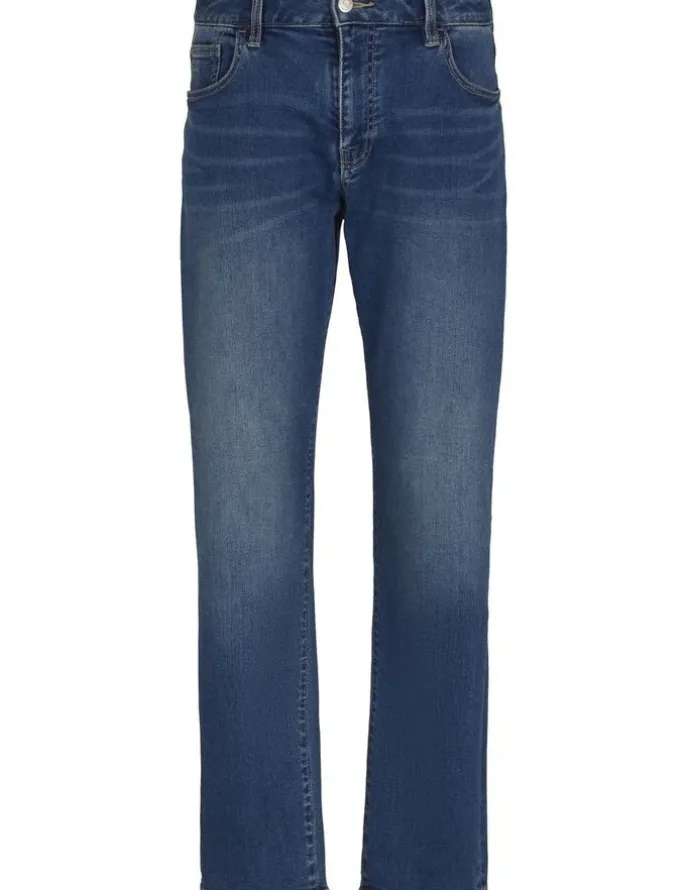 Armani Exchange Slim Fit 5 Pocket Denim Pant in Light Blue