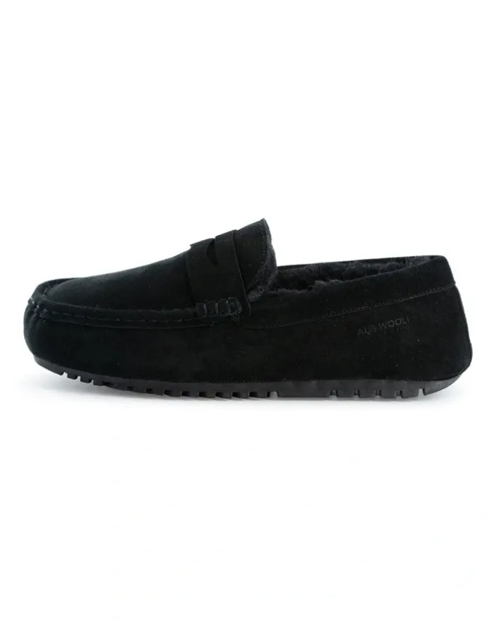 Aus Wooli Ugg Men Terrigal Cosy Moccas Black