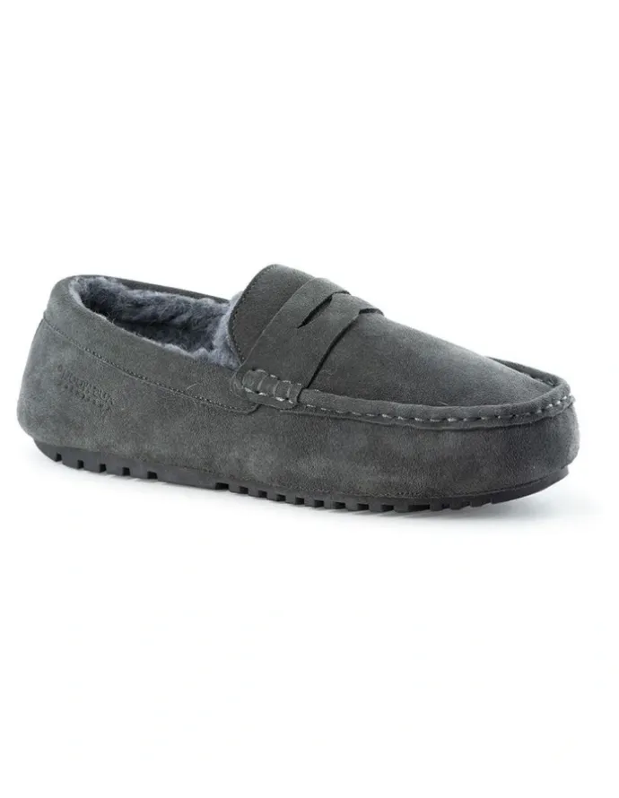 Aus Wooli Ugg Men Terrigal Cosy Moccas Grey