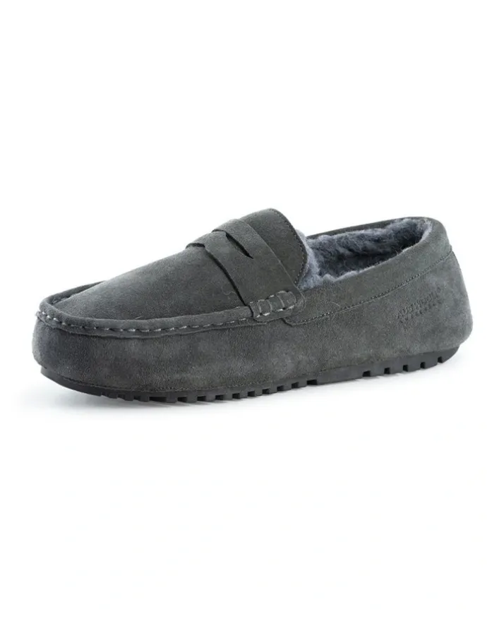 Aus Wooli Ugg Men Terrigal Cosy Moccas Grey