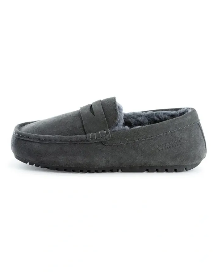 Aus Wooli Ugg Men Terrigal Cosy Moccas Grey