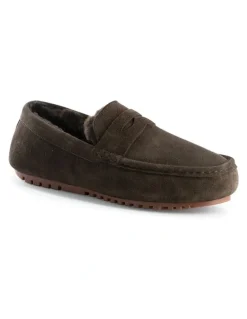Aus Wooli Ugg Men Terrigal Cosy Moccas Chocolate
